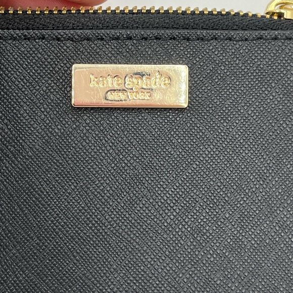 Kate Spade Black Leather Card Holder EUC - Picture 9 of 12